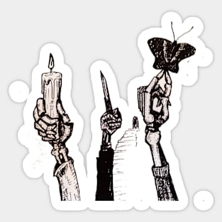 Skulls, knives Sticker